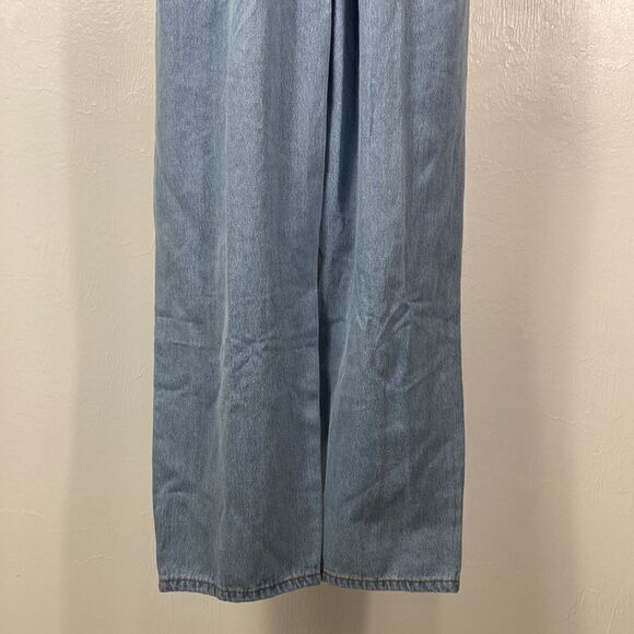 No. 1 Los Angeles long sleeve ripped detailing denim jumpsuit size L - Picture 6 of 11
